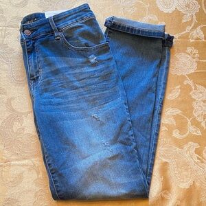 Chico's Women’s Platinum Boyfriend Jeans in Medium Blue